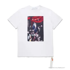 Hypeyourbeast OFF-WHITE Baroque Angel Religious Painting Tee Shirt'WHITE'