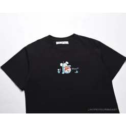 Hypeyourbeast OFF-WHITE Spoof Doraemon Arrow Tee Shirt 'BLACK' T-Shirts 12 Hypeyourbeast OFF-WHITE Spoof Doraemon Arrow Tee Shirt 'BLACK' T-Shirts