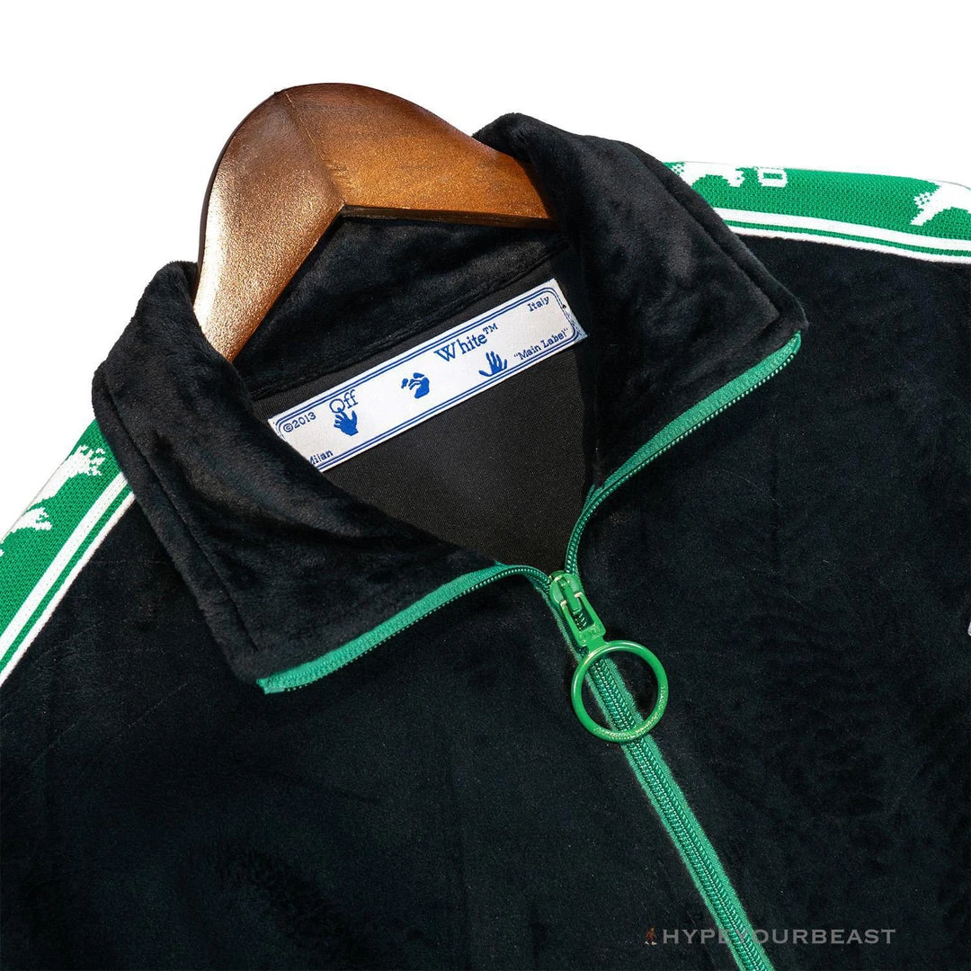 Hypeyourbeast OFF-WHITE Side Webbing Casual Green Letter Hoodie 3 Hypeyourbeast OFF-WHITE Side Webbing Casual Green Letter Hoodie