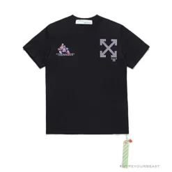 Hypeyourbeast T-Shirts OFF-WHITE Joint Running Mickey Mouse Arrow Tee Shirt 'BLACK'
