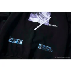 Hypeyourbeast OFF-WHITE Classic Wave Oil Painting Cotton Terry Long Sleeve Shirt 'BLACK' Shirts 18 Hypeyourbeast OFF-WHITE Classic Wave Oil Painting Cotton Terry Long Sleeve Shirt 'BLACK' Shirts