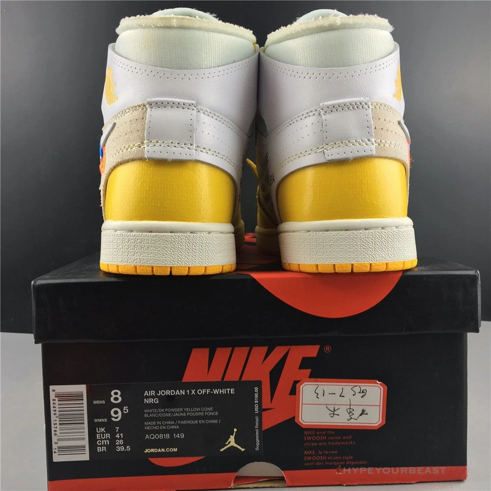 Hypeyourbeast Off-White X Air Jordan 1 High Canary Yellow 25 Hypeyourbeast Off-White X Air Jordan 1 High Canary Yellow
