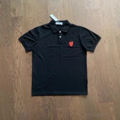 Hypeyourbeast CDG Polo Shirt Black Shirts