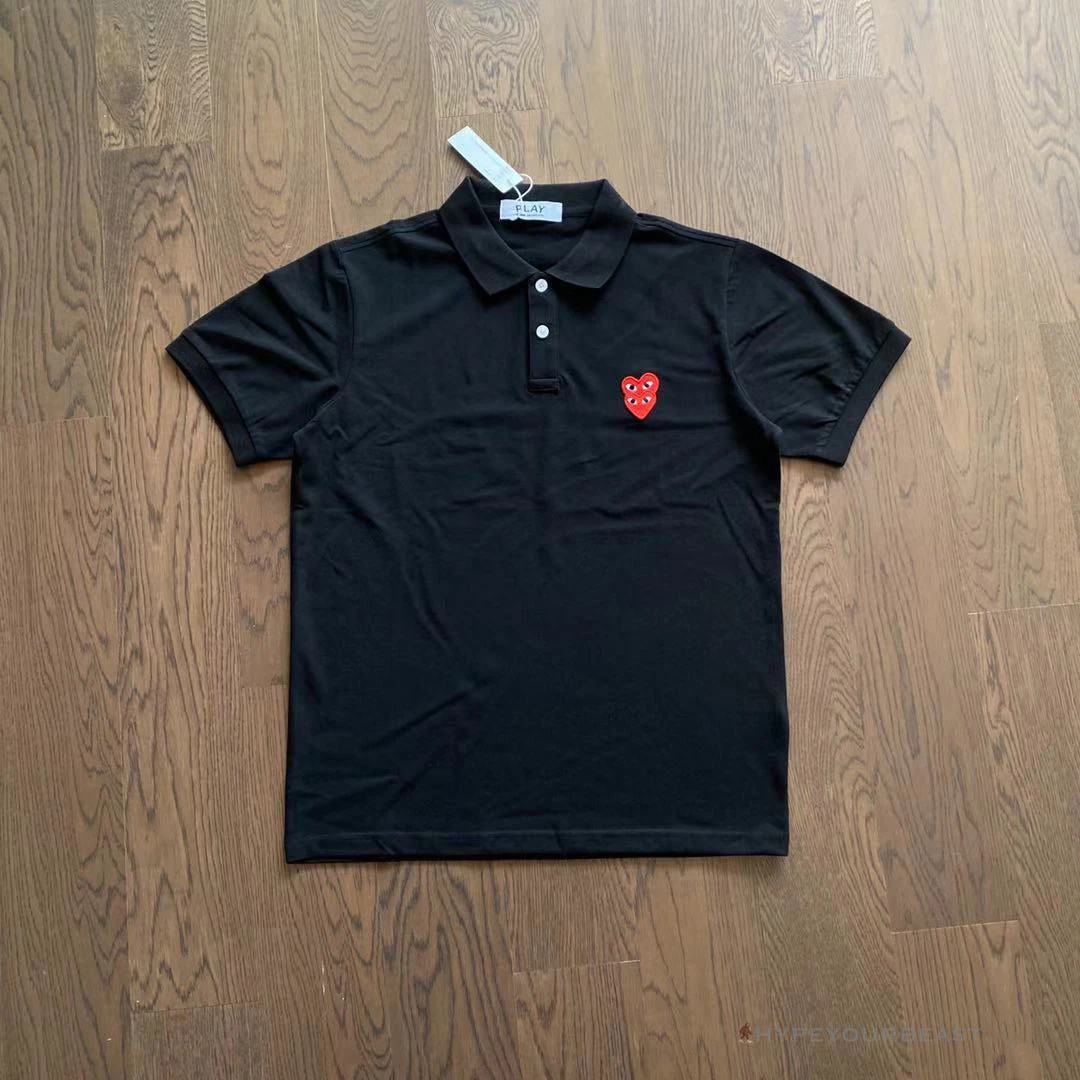 Hypeyourbeast CDG Polo Shirt Black Shirts 1 Hypeyourbeast CDG Polo Shirt Black Shirts