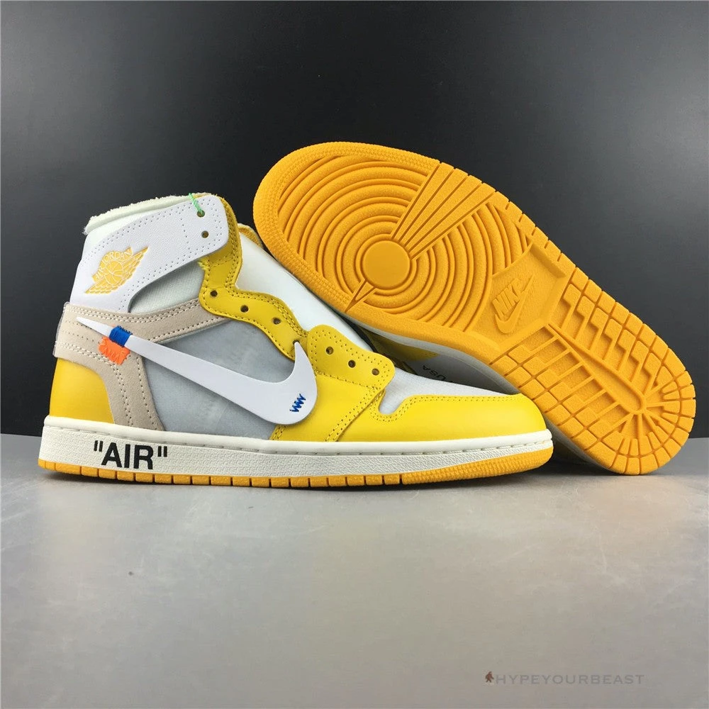 Hypeyourbeast Off-White X Air Jordan 1 High Canary Yellow 16 Hypeyourbeast Off-White X Air Jordan 1 High Canary Yellow