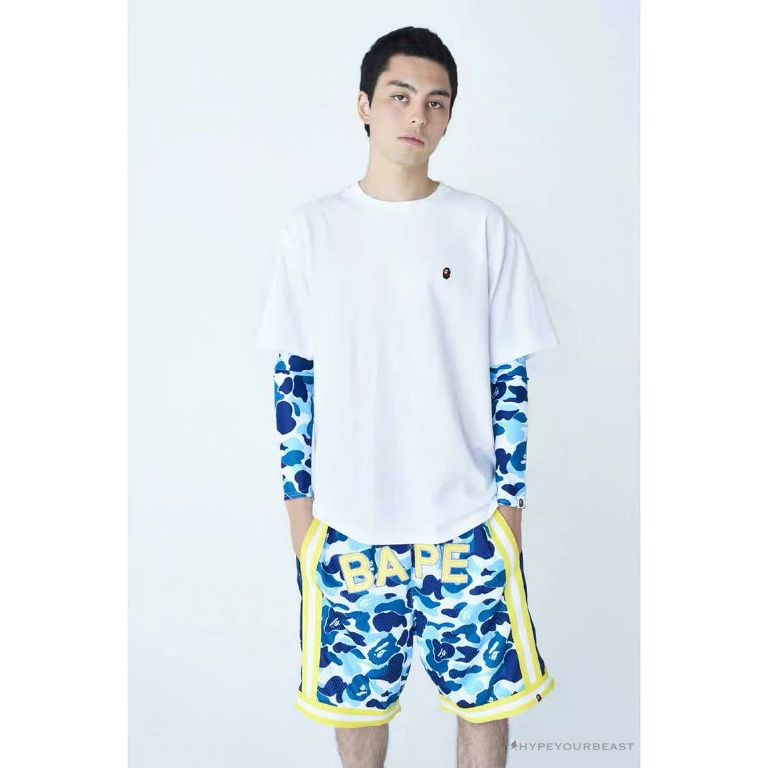 Hypeyourbeast BAPE Classic Embroidered Logo Ape Head Tee Shirt 'WHITE' Clothes 4 Hypeyourbeast BAPE Classic Embroidered Logo Ape Head Tee Shirt 'WHITE' Clothes