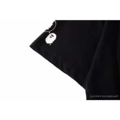 Hypeyourbeast BAPE Ape Man Head 28th Anniversary Camouflage Color Block Tee 'BLACK'