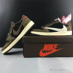 Hypeyourbeast Travis Scott X Air Jordan 1 Low 'Mocha'