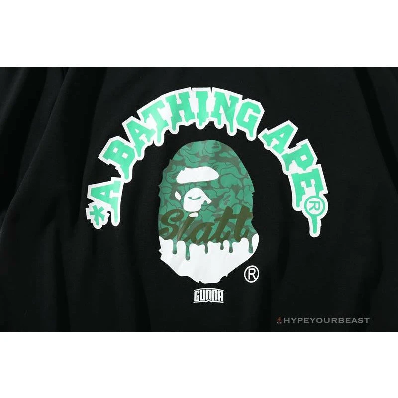 Hypeyourbeast Clothes BAPE Paint Splash Green Camouflage Tee Shirt 'BLACK' 13 Hypeyourbeast Clothes BAPE Paint Splash Green Camouflage Tee Shirt 'BLACK'