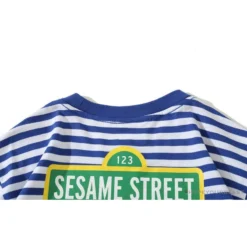 Hypeyourbeast Clothes BAPE Baby Milo Sesame Street Striped Tee Shirt 'BLUE'