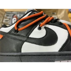Hypeyourbeast Off White X Nike Dunk Low Black Orange Lace