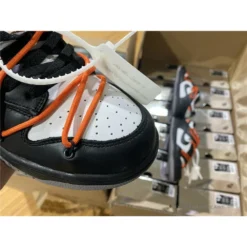 Hypeyourbeast Off White X Nike Dunk Low Black Orange Lace