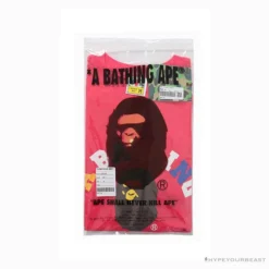 Hypeyourbeast BAPE Little Ape Head Colorful Classic Tee Shirt 'PINK' Clothes
