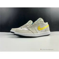 Hypeyourbeast Air Jordan 1 Low 'Palm Tree Beige Yellow'
