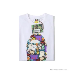 Hypeyourbeast BAPE Pokémon Co-branded Ape Head Tee Shirt 'WHITE'