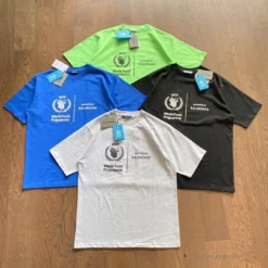 Hypeyourbeast BCG Support Word Food Programme Tee Shirt Blue