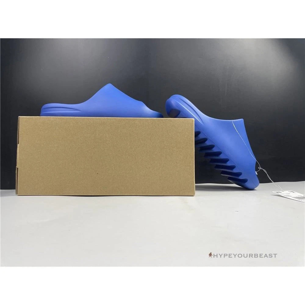 HypeYourBeast Adidas Yeezy Slide Blue 4 HypeYourBeast Adidas Yeezy Slide Blue