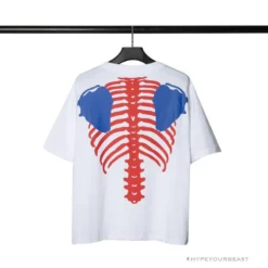 Hypeyourbeast OFF-WHITE Loose X Oversized Chest Tee Shirt 'WHITE'