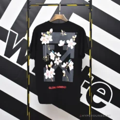 Hypeyourbeast OFF-WHITE Sakura Tee Shirt 'BLACK' T-Shirts