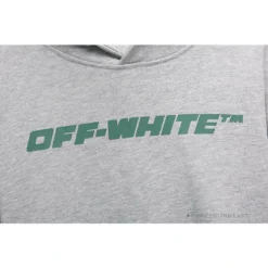 Hypeyourbeast Hoodies & Jackets OFF-WHITE Hand-Painted Utility Pole Worker Hoodie 'GREY'