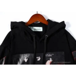 Hypeyourbeast OFF-WHITE Skull And Writing Hoodie 'BLACK' Hoodies & Jackets