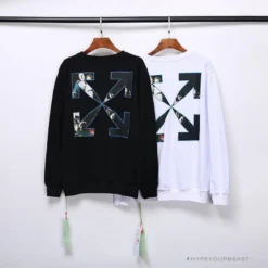 Hypeyourbeast OFF-WHITE New Madonna Painting Cotton Terry Long Sleeve Shirt 'WHITE' Shirts 10 Hypeyourbeast OFF-WHITE New Madonna Painting Cotton Terry Long Sleeve Shirt 'WHITE' Shirts