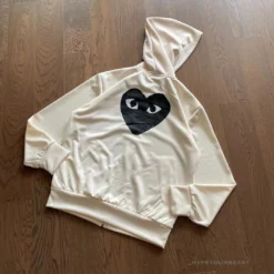 HypeYourBeast CDG Hoodie Cream Hoodies & Jackets