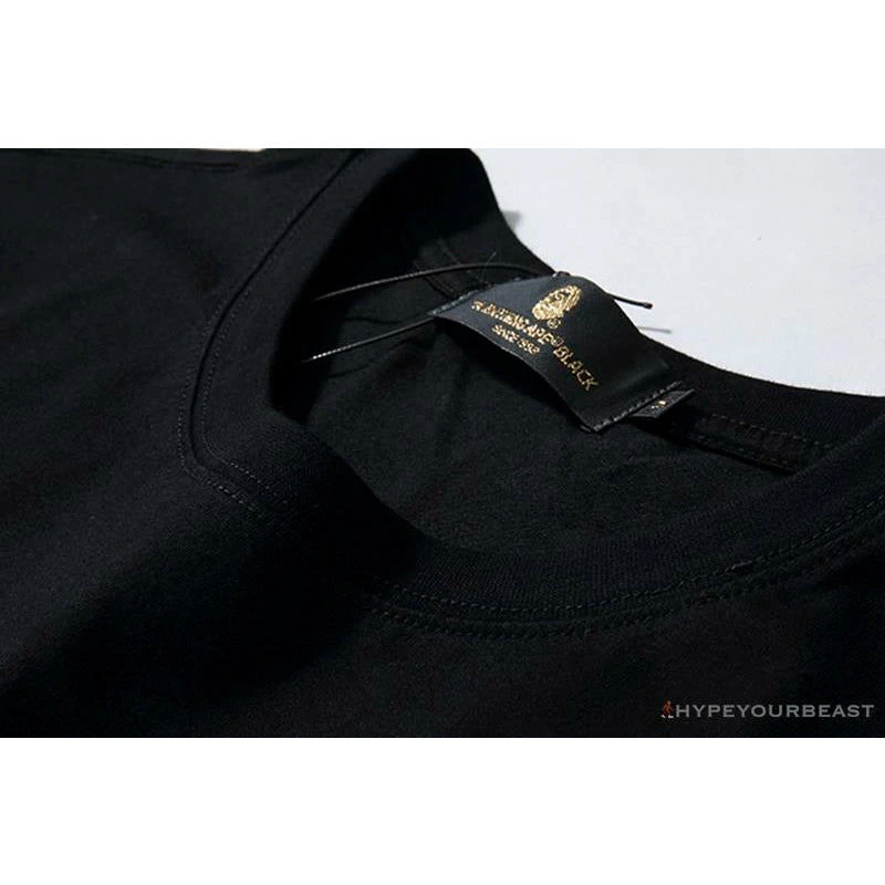 Hypeyourbeast BAPE X MCM Camouflage Ape Head Tee Shirt 'BLACK' 3 Hypeyourbeast BAPE X MCM Camouflage Ape Head Tee Shirt 'BLACK'