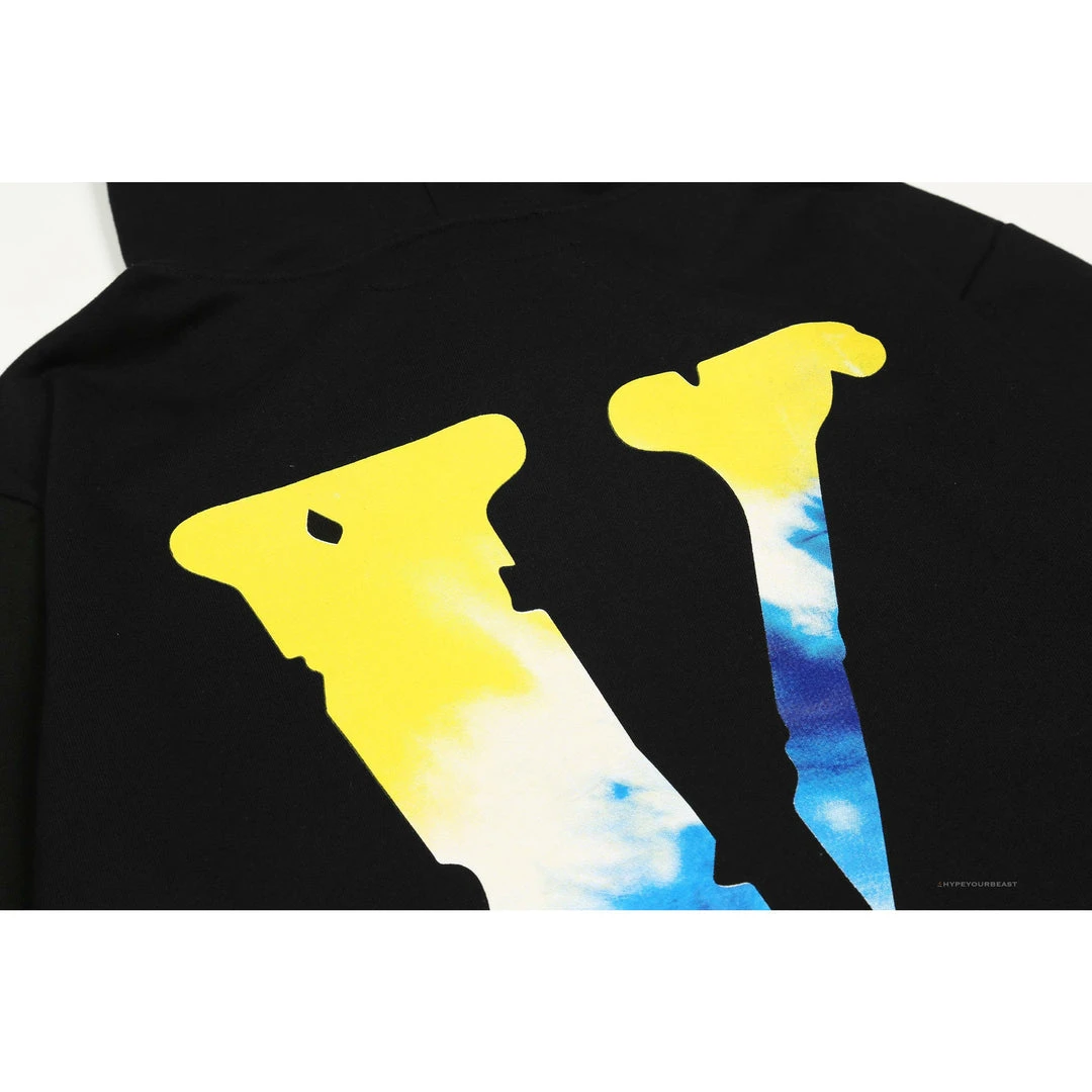 HypeYourBeast Vlone Hoodie Blue Yellow Logo (Black) 4 HypeYourBeast Vlone Hoodie Blue Yellow Logo (Black)