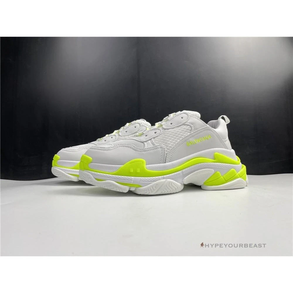 HypeYourBeast BCG Triple S White Neon Yellow Balenciaga Triple S 3 HypeYourBeast BCG Triple S White Neon Yellow Balenciaga Triple S