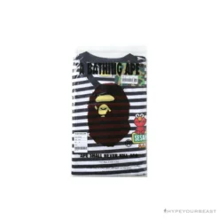 Hypeyourbeast Clothes BAPE Baby Milo Sesame Street Striped Tee Shirt 'BLACK'
