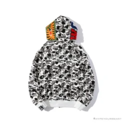 Hypeyourbeast Clothes BAPE Chinese Style Ink Camouflage 10th Anniversary Limited Hoodie 'WHITE'