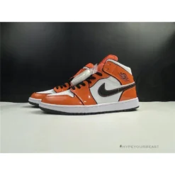 Hypeyourbeast Air Jordan 1 Mid Turf Orange Patent