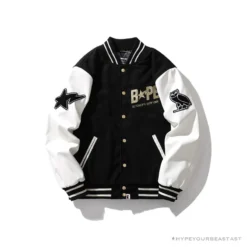 Hypeyourbeast BAPE OVO Patchwork Baseball Owl Jacket Clothes