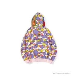 Hypeyourbeast BAPE Shark Head STA Star Camouflage Hoodie 'PINK' 39 Hypeyourbeast BAPE Shark Head STA Star Camouflage Hoodie 'PINK'