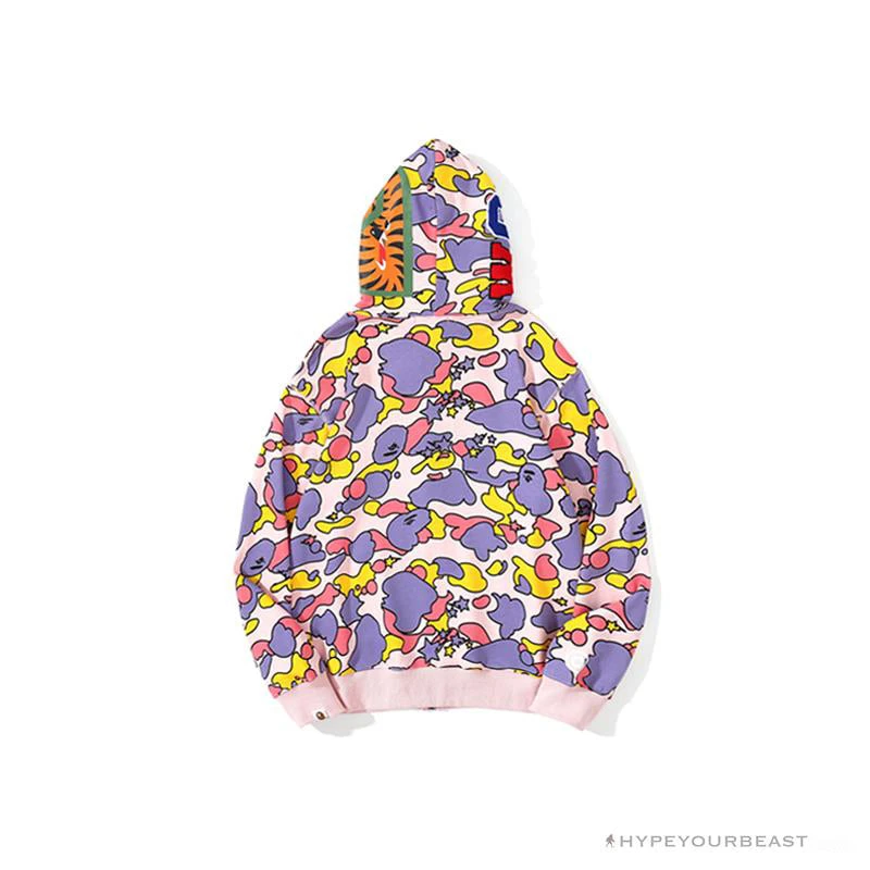 Hypeyourbeast BAPE Shark Head STA Star Camouflage Hoodie 'PINK' 20 Hypeyourbeast BAPE Shark Head STA Star Camouflage Hoodie 'PINK'