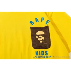 Hypeyourbeast BAPE KIDS Small Net Pocket Ape Man Head Tee Shirt 'YELLOW' Clothes 23 Hypeyourbeast BAPE KIDS Small Net Pocket Ape Man Head Tee Shirt 'YELLOW' Clothes