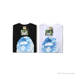 Hypeyourbeast BAPE Japan Limited Edition Mt. Fuji Sakura Tee Shirt 'BLACK'