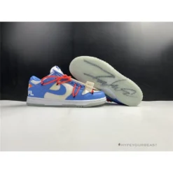 Hypeyourbeast Futura X Off-White X Nike Dunk Low Blue