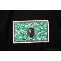 Hypeyourbeast Clothes BAPE Spoof Dollar Bill Tee Shirt 'BLACK'