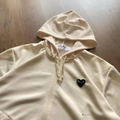 HypeYourBeast CDG Hoodie Cream Hoodies & Jackets