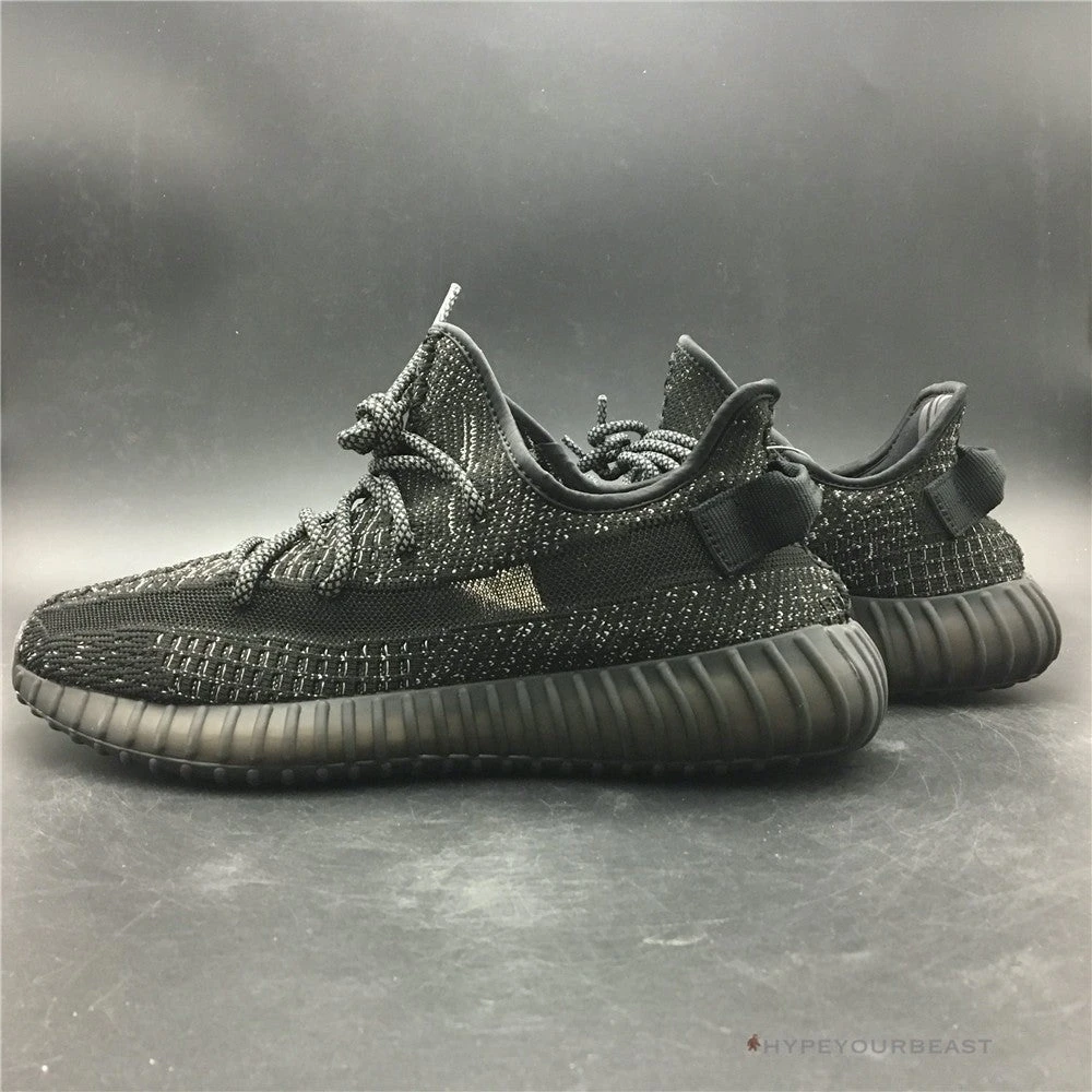 Hypeyourbeast Adidas Yeezy Boost 350 V2 Black / Black / Static 12 Hypeyourbeast Adidas Yeezy Boost 350 V2 Black / Black / Static