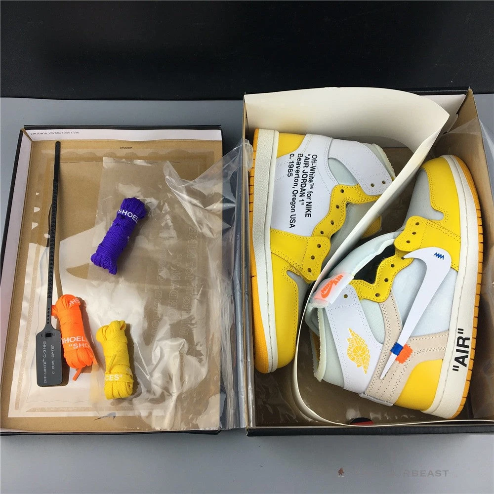Hypeyourbeast Off-White X Air Jordan 1 High Canary Yellow 20 Hypeyourbeast Off-White X Air Jordan 1 High Canary Yellow