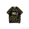 Hypeyourbeast BAPE KIDS Color Ape Head Camouflage Tee Shirt 'GREEN' Clothes