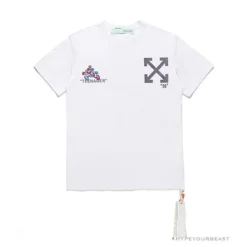 Hypeyourbeast T-Shirts OFF-WHITE Joint Running Mickey Mouse Arrow Tee Shirt 'WHITE'