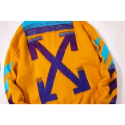 Hypeyourbeast OFF-WHITE Mohair Zip Sweater Hoodie 'Yellow'