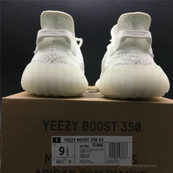 Hypeyourbeast Adidas Yeezy Boost 350 V2 White / White Translucent Stripe