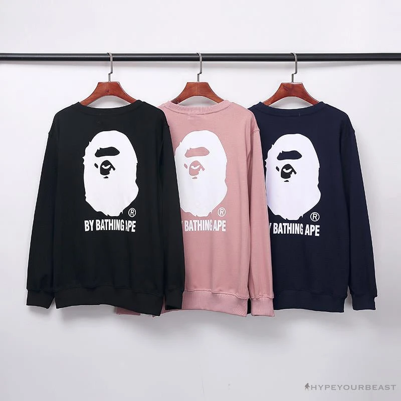 Hypeyourbeast BAPE Behind The Great Ape-Man Head Long Sleeve Shirt 'PINK' Clothes 13 Hypeyourbeast BAPE Behind The Great Ape-Man Head Long Sleeve Shirt 'PINK' Clothes