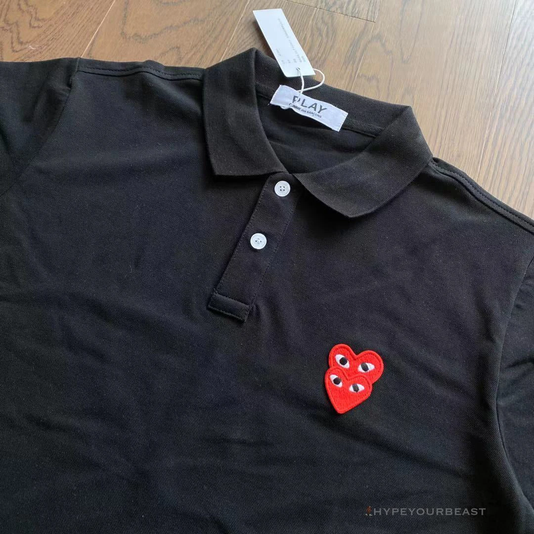 Hypeyourbeast CDG Polo Shirt Black Shirts 2 Hypeyourbeast CDG Polo Shirt Black Shirts