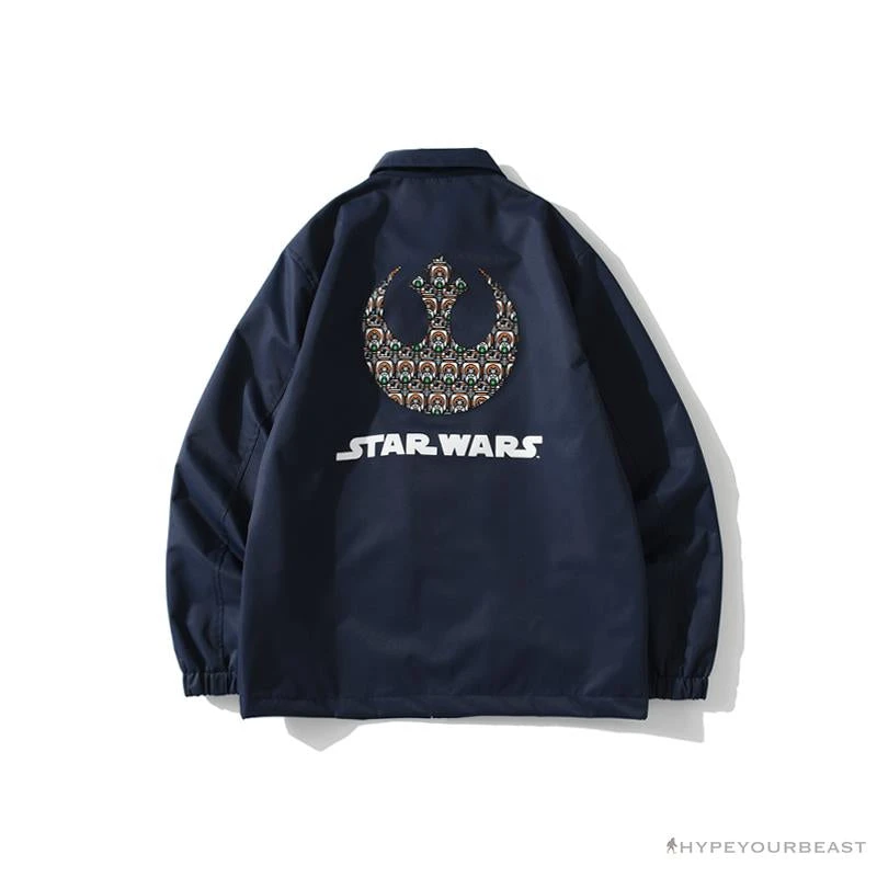Hypeyourbeast BAPE X Star Wars Collaboration Windbreaker Jacket 'BLUE' 2 Hypeyourbeast BAPE X Star Wars Collaboration Windbreaker Jacket 'BLUE'